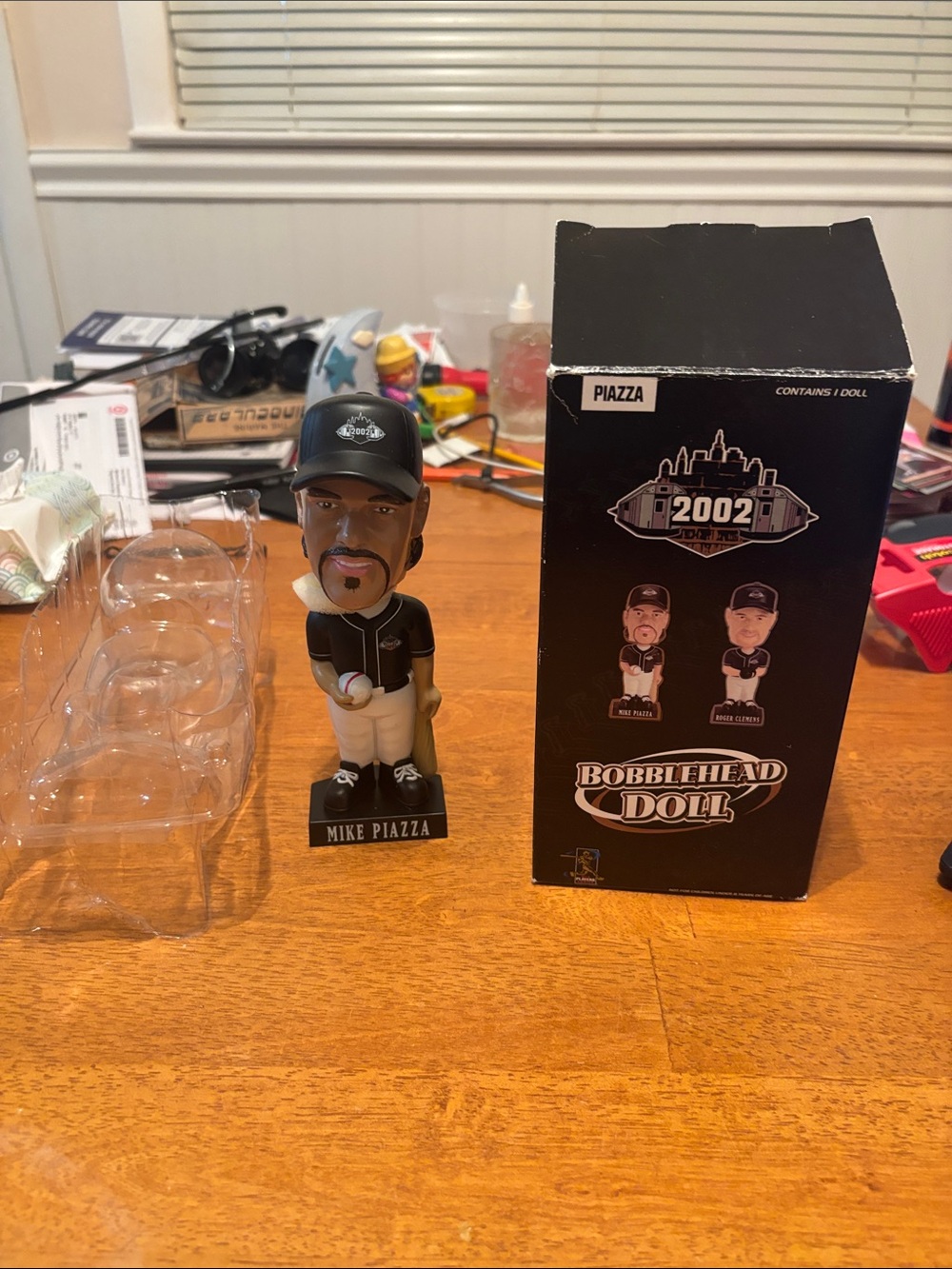 New Vintage 2002 Mike Piazza New York Yankees Subway Series Bobble Head MLB